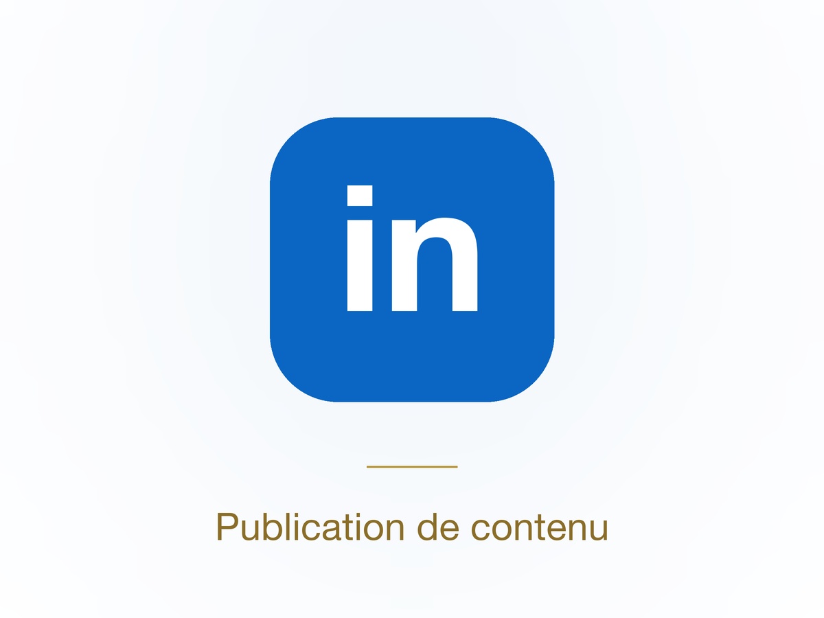 Publication de contenu LinkedIn