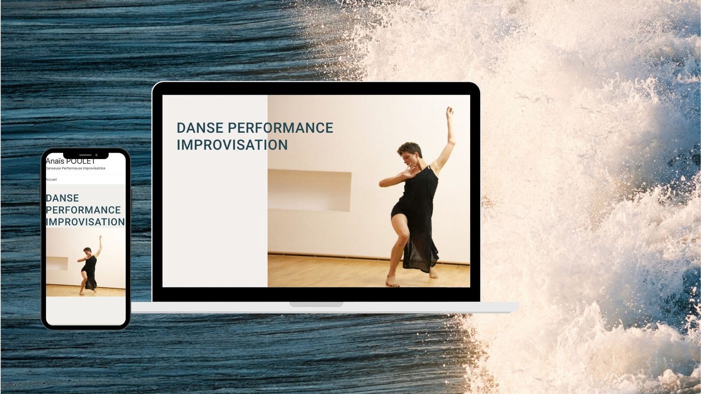 Danse contemporaine — création de site et photographie