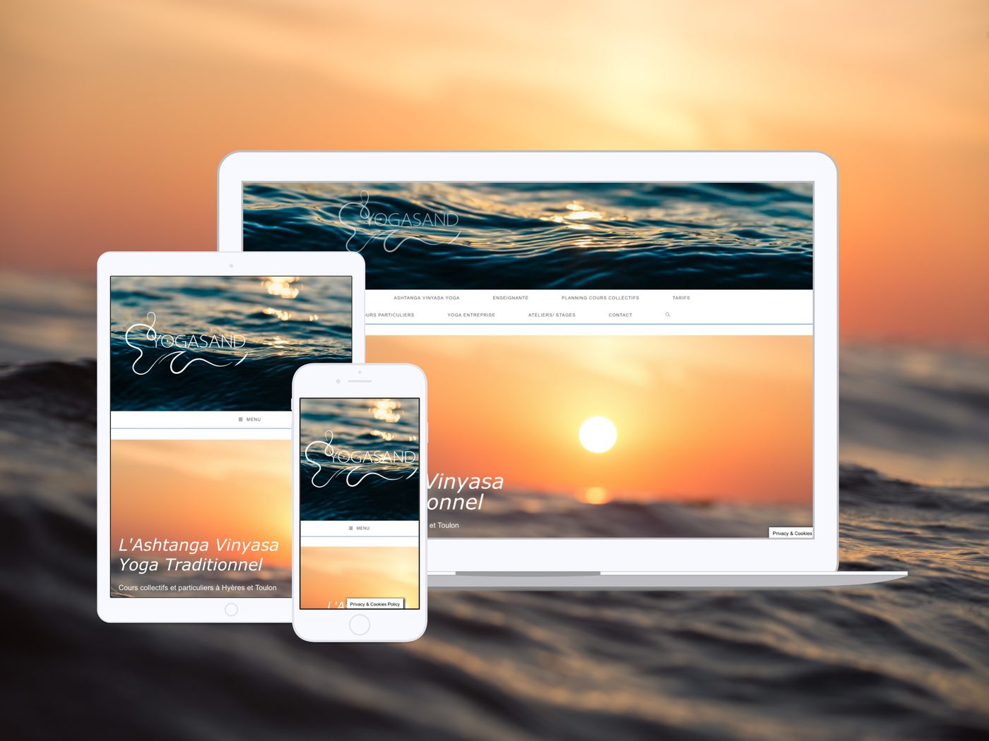 Yoga — création de site et graphisme