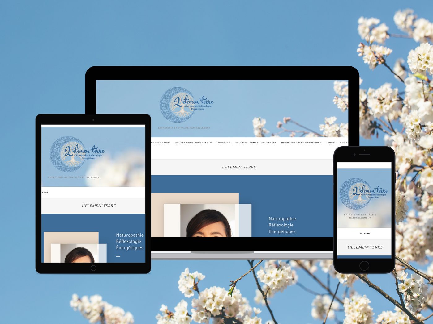 Naturopathie & réflexologie — création de site
