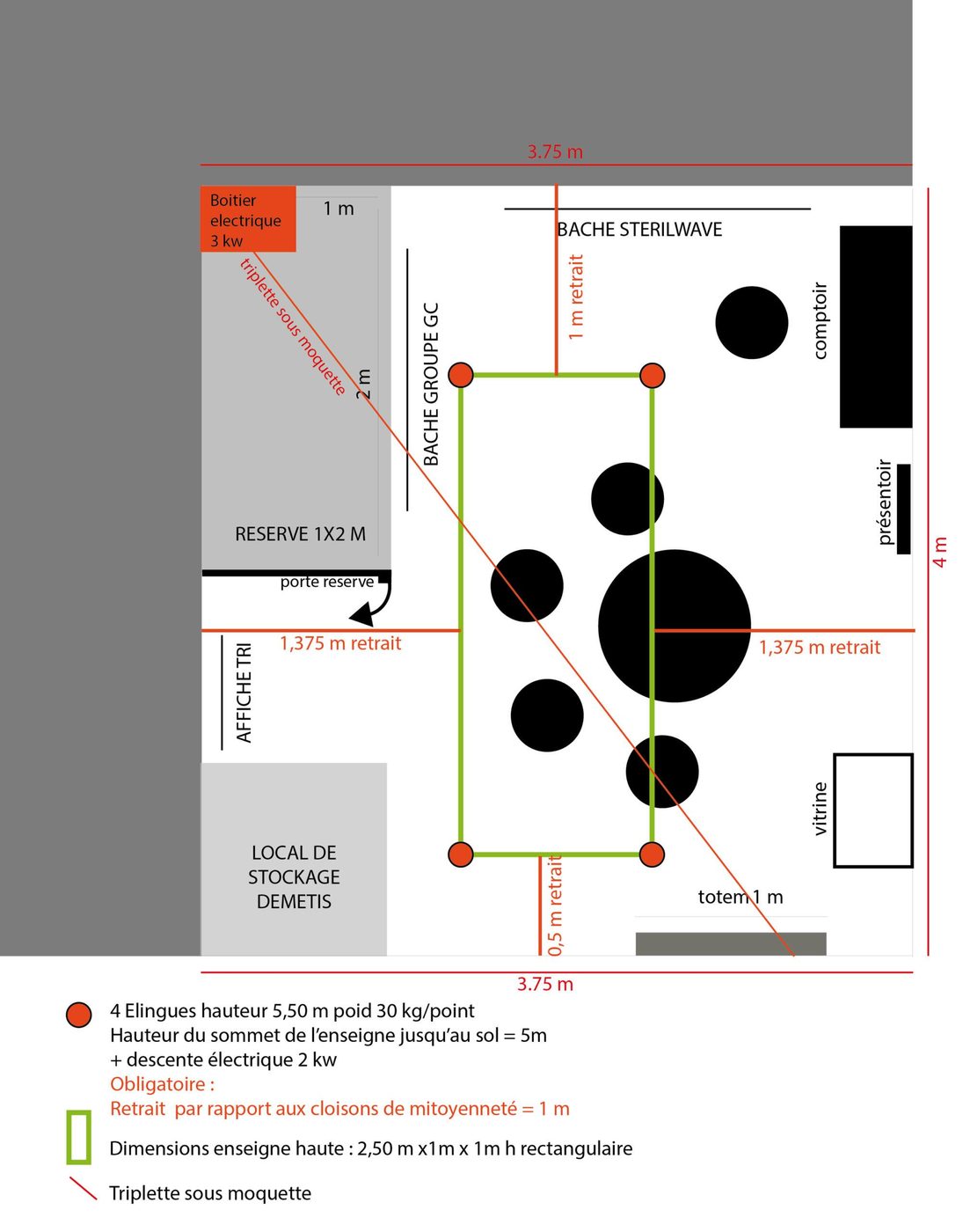 Plan d'implantation du stand Pollutec 2016