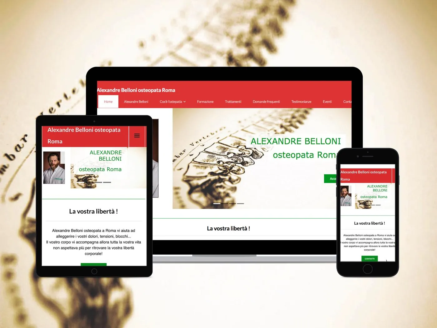 Osteopathy — website design